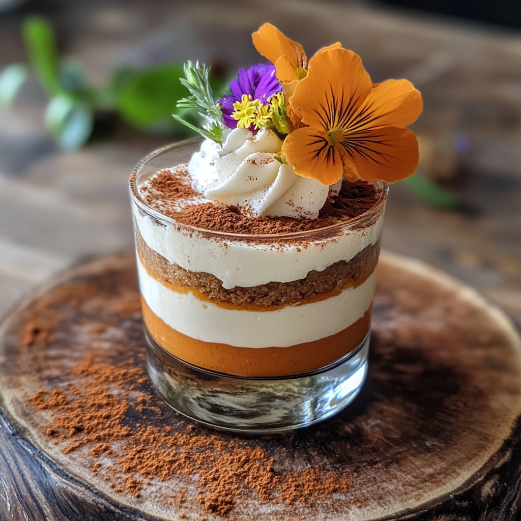 No Bake Carrot Cake Cheesecake Cups – The Perfect Easy Dessert for Spring 7 Finished no bake cheesecake cup with garnish
