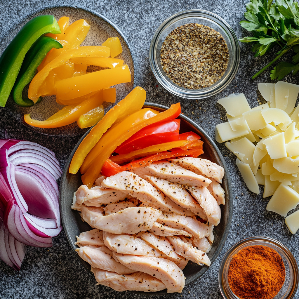 Easy Chicken Cheesesteak Skillet: The Best One-Pan Dinner You'll Ever Make 5 Ingredients for Easy Chicken Cheesesteak Skillet