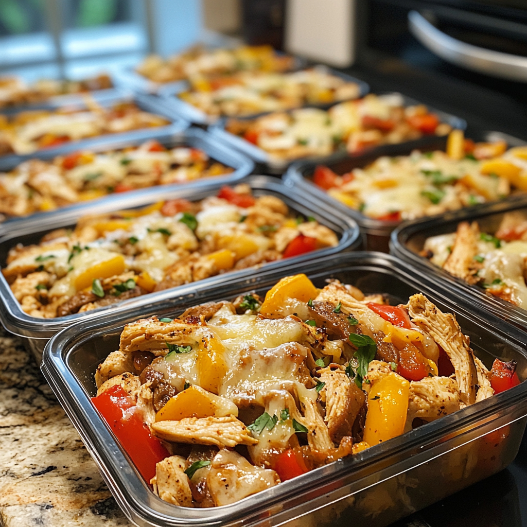 Easy Chicken Cheesesteak Skillet: The Best One-Pan Dinner You'll Ever Make 7 Easy Chicken Cheesesteak Skillet meal prep containers
