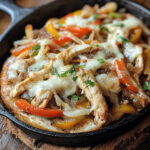 Easy Chicken Cheesesteak Skillet: The Best One-Pan Dinner You'll Ever Make 8 Easy Chicken Cheesesteak Skillet in cast iron pan