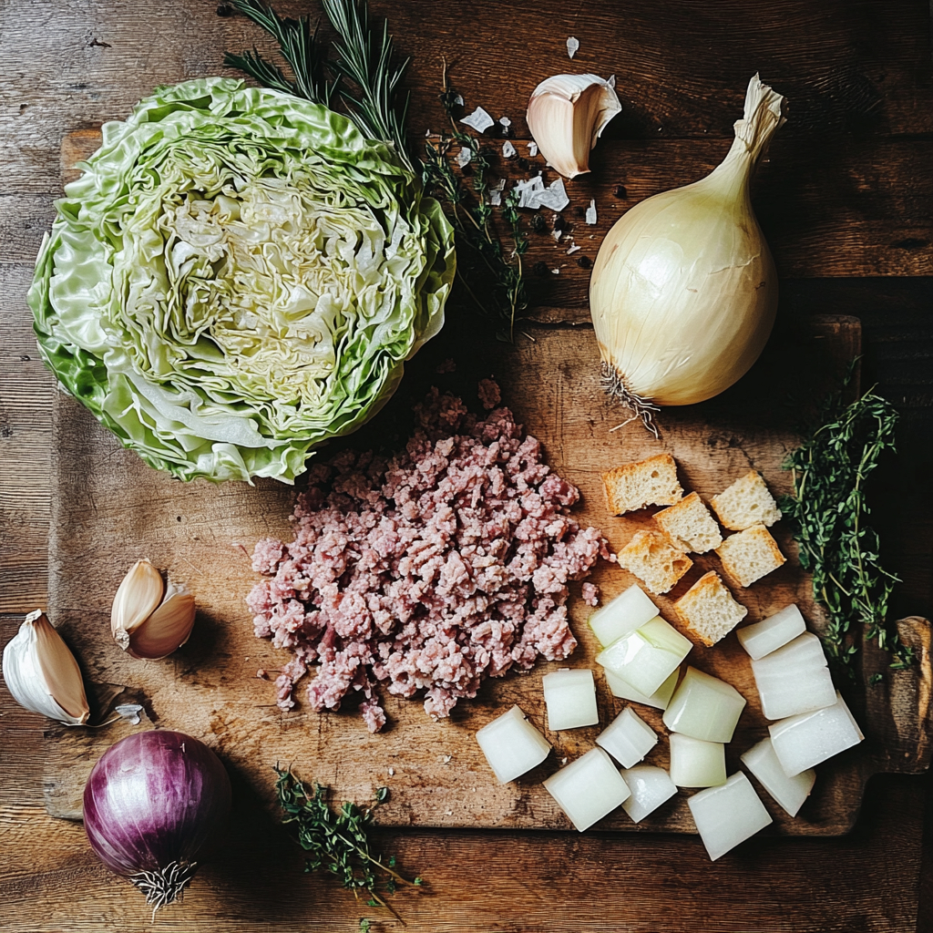 French Stuffed Cabbage Rolls (Choux Farcis): The Most Flavorful Traditional Comfort Dish 5 Ingredients for French Stuffed Cabbage Rolls