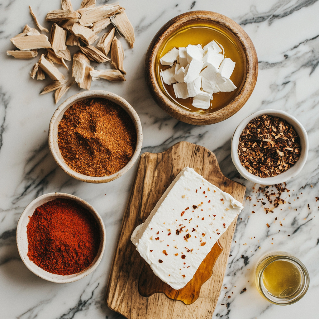 ingredients for smoked cream cheese recipe