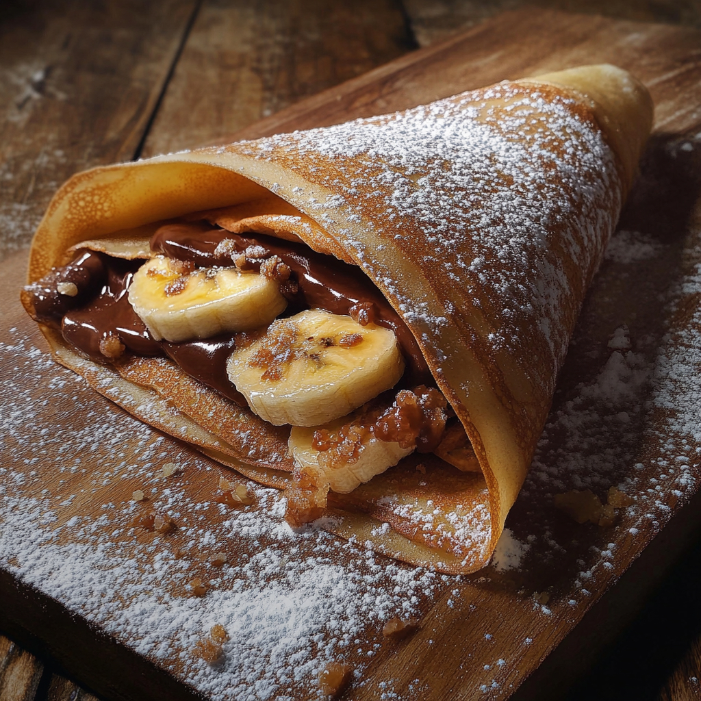 French Crepes: The Ultimate Guide to Making Light, Delicious Crêpes Like a Pro 7 Sweet French crepes with Nutella and bananas