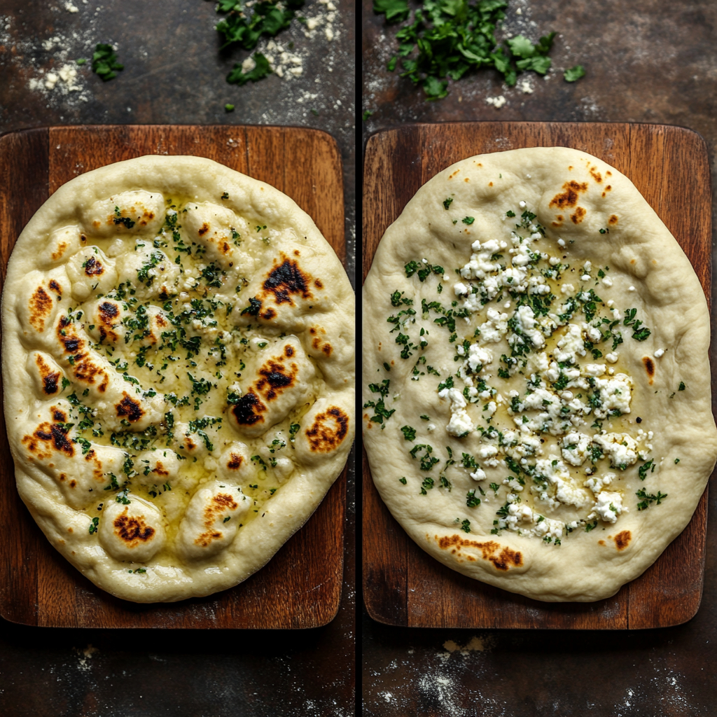 naan dough comparison for recipe garlic naan bread