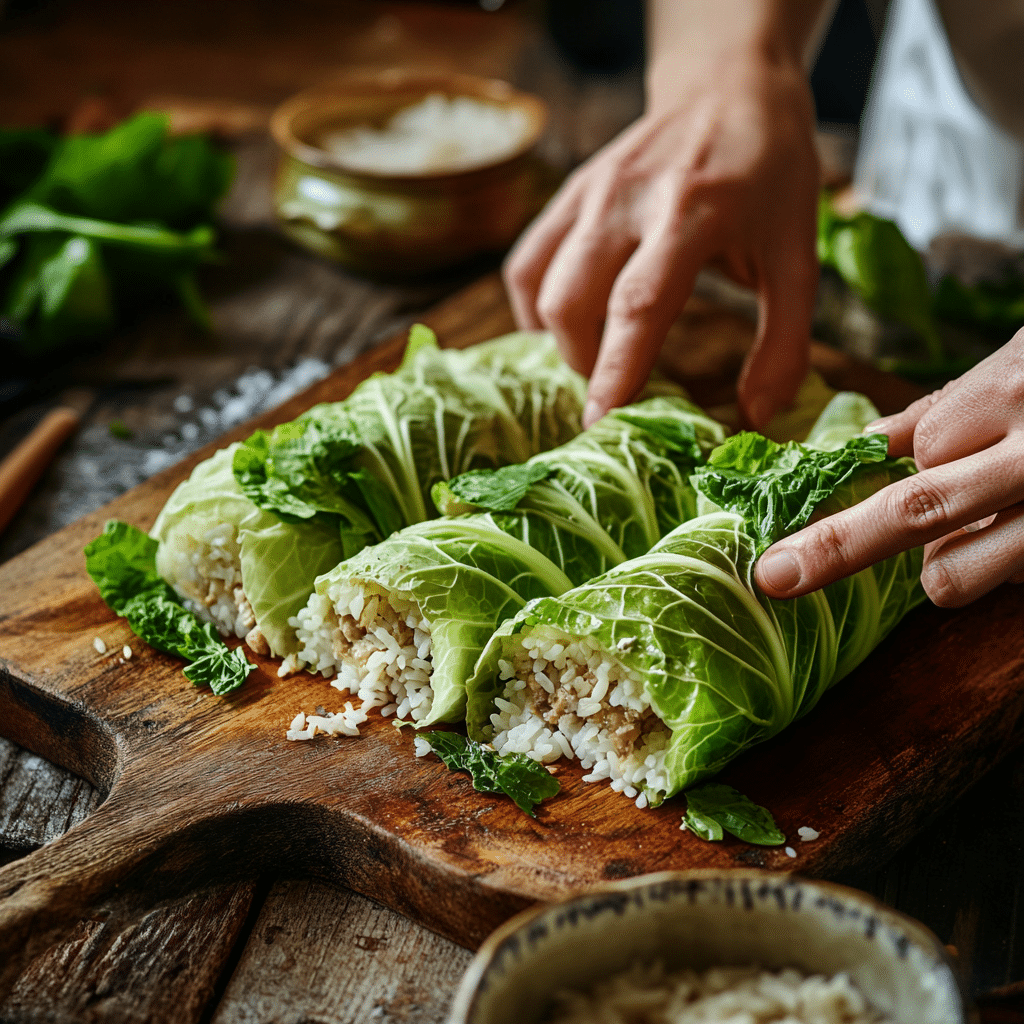 Rolling Cabbage Rolls Made Simple: A Heartfelt, Easy Guide for Home Cooks 8 Rolling cabbage rolls step-by-step