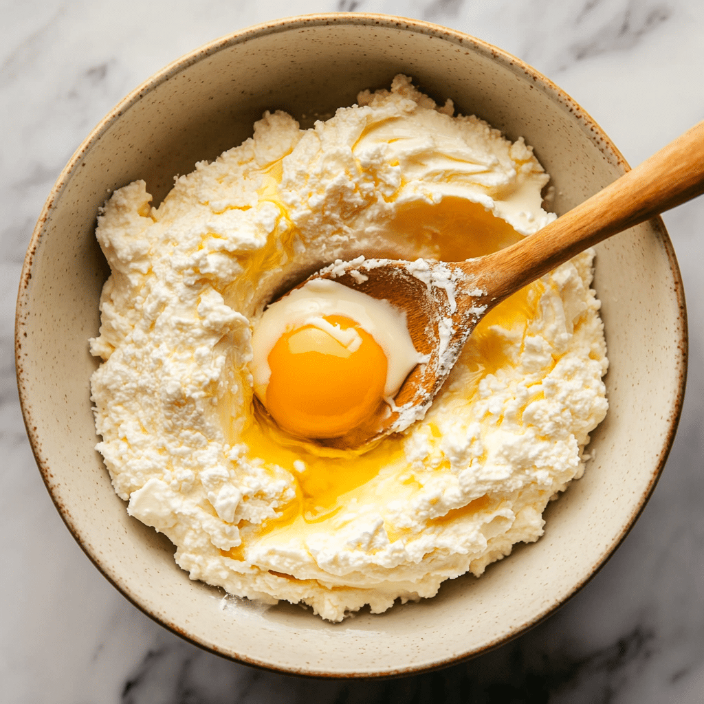 Mixing base for nutella gooey butter cake