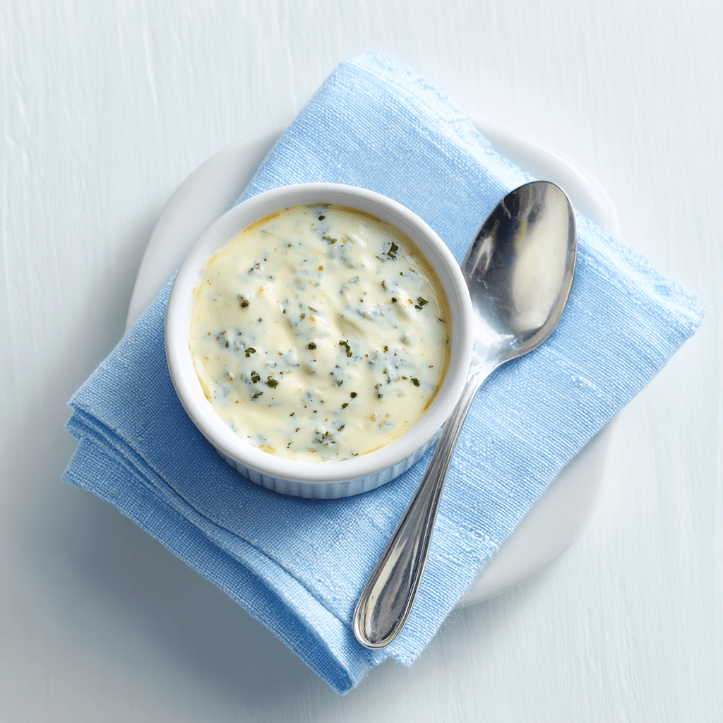 Final bleu cheese sauce ready to serve